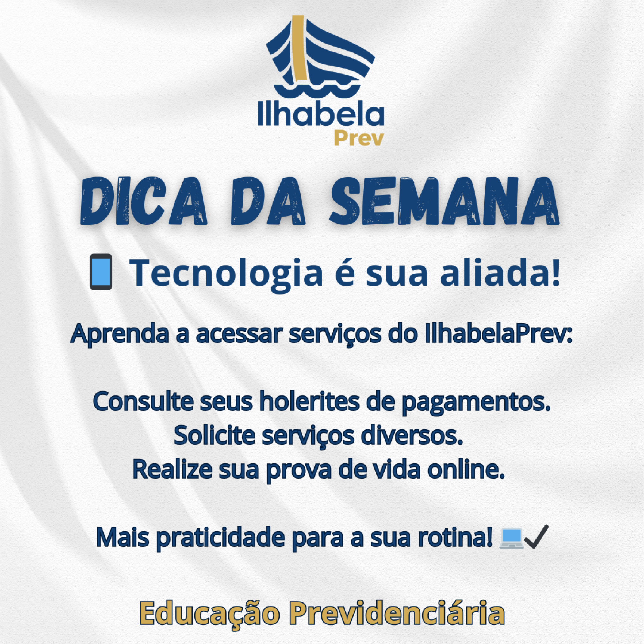 Educação Digital para Aposentados: Tecnologia a Serviço do IlhabelaPrev